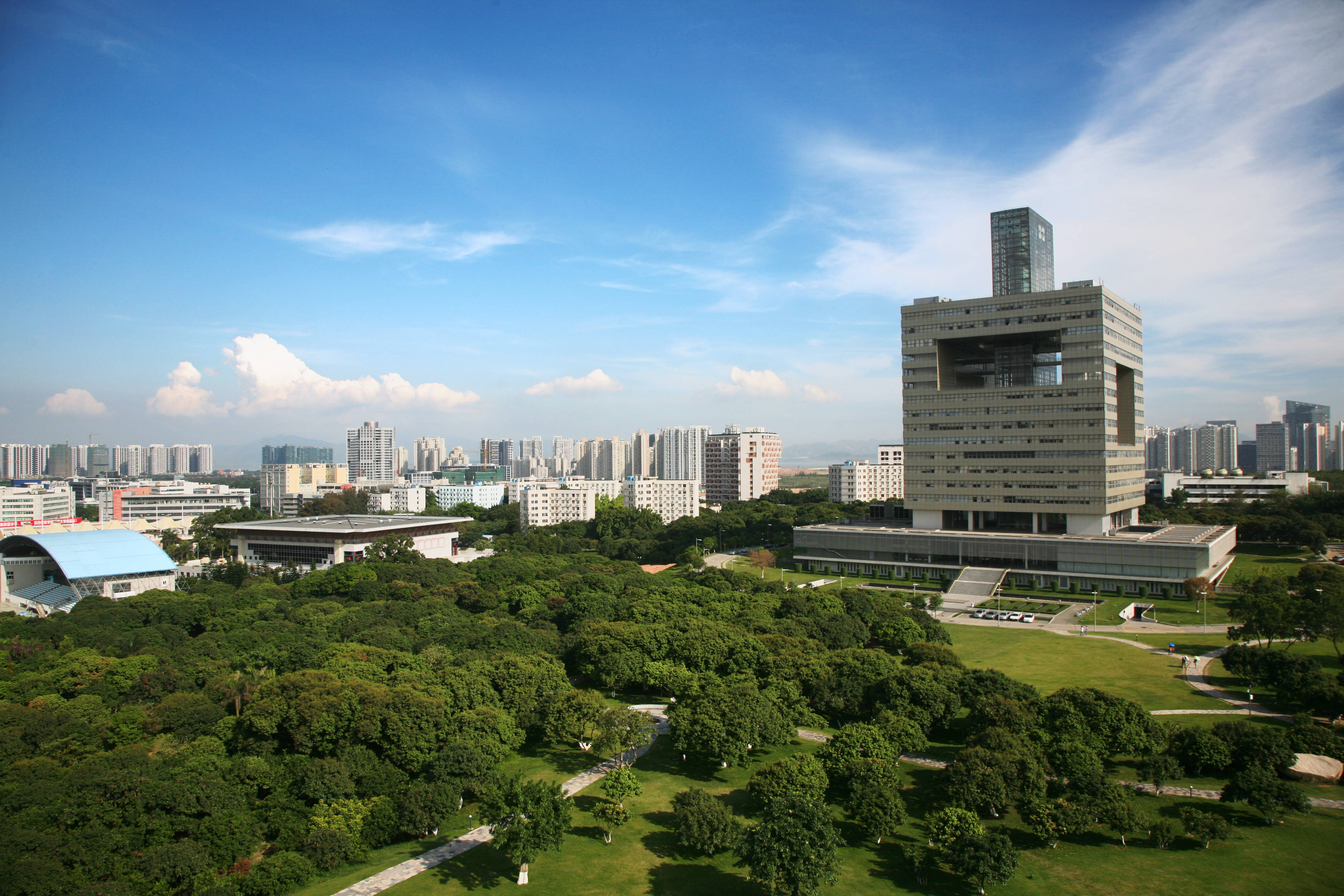 深圳大学俯视图 